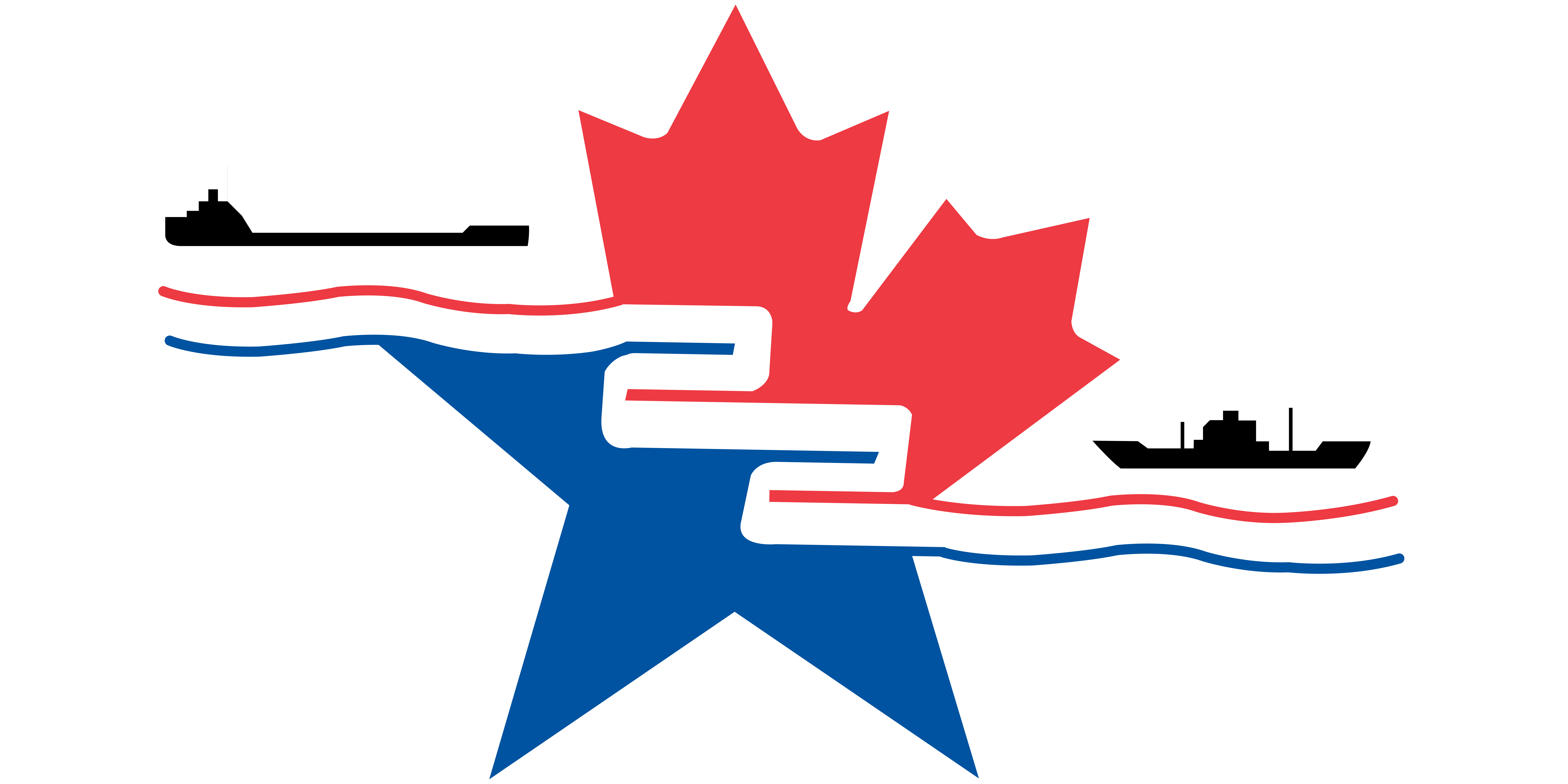 GLS Binational red blue flag