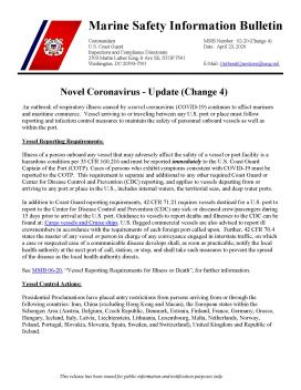 Marine Safety Information Bulletin - Update (Change 4)