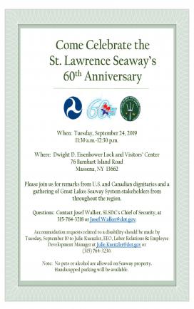 Seaway's 60th Anniversary Celebration